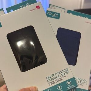 Performance Cotton Socks - Black and Blue